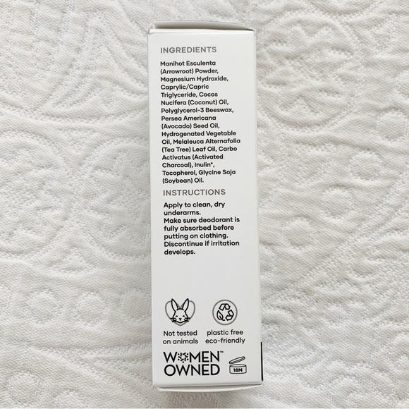 Smartypits Charcoal Plus Tea Tree Aluminum Free Deodorant, 2.9 oz - Picture 3 of 6